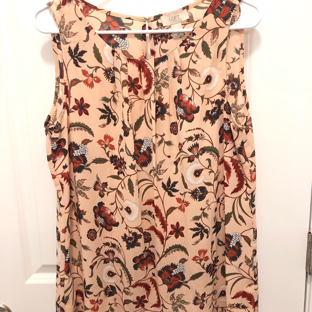 Loft Pink Floral Top